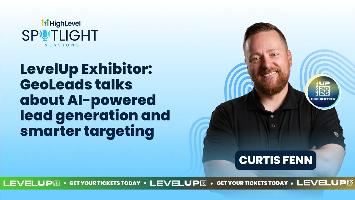 Curtis Fenn: LevelUp Exhibitor: GeoLeads talks about AI-powered lead generation and smarter targeting