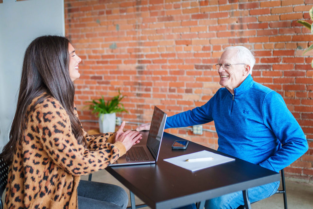 Riley Hildebrand and Carey Donaldson of NewBeginnings Student Loan Advoacy in Spokane, WA