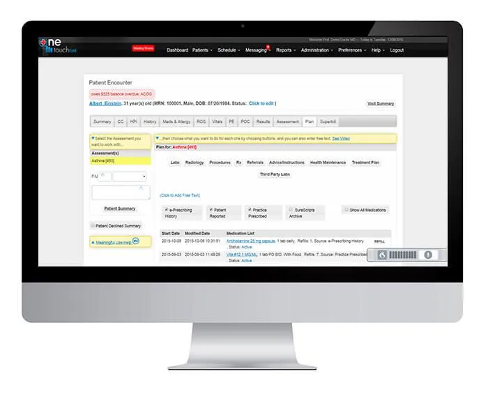 OneTouch EMR electronic prescribing