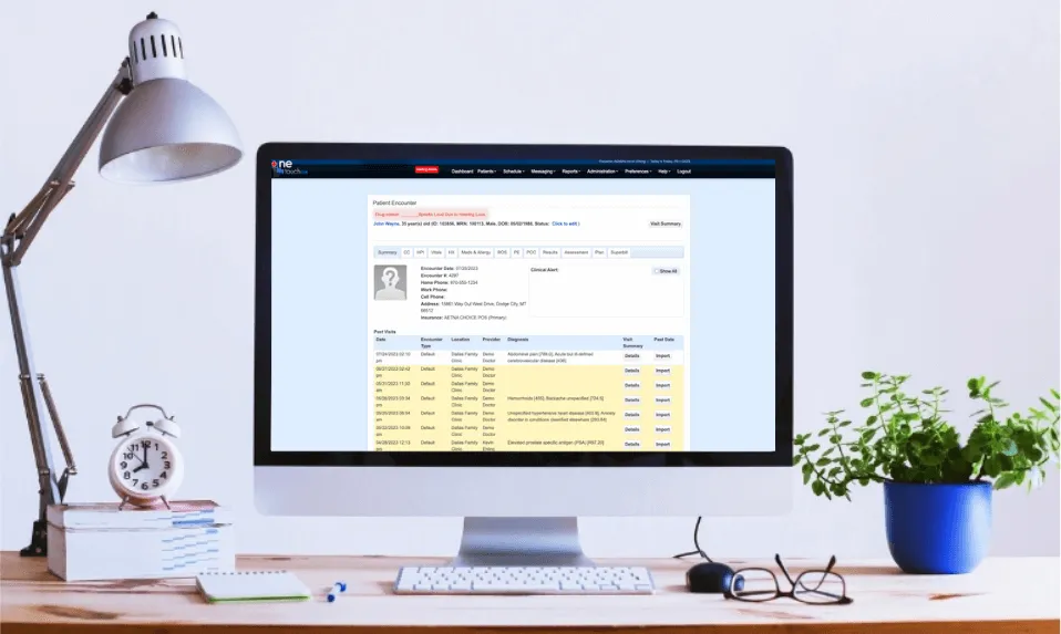 OneTouch EMR connecting with other systems