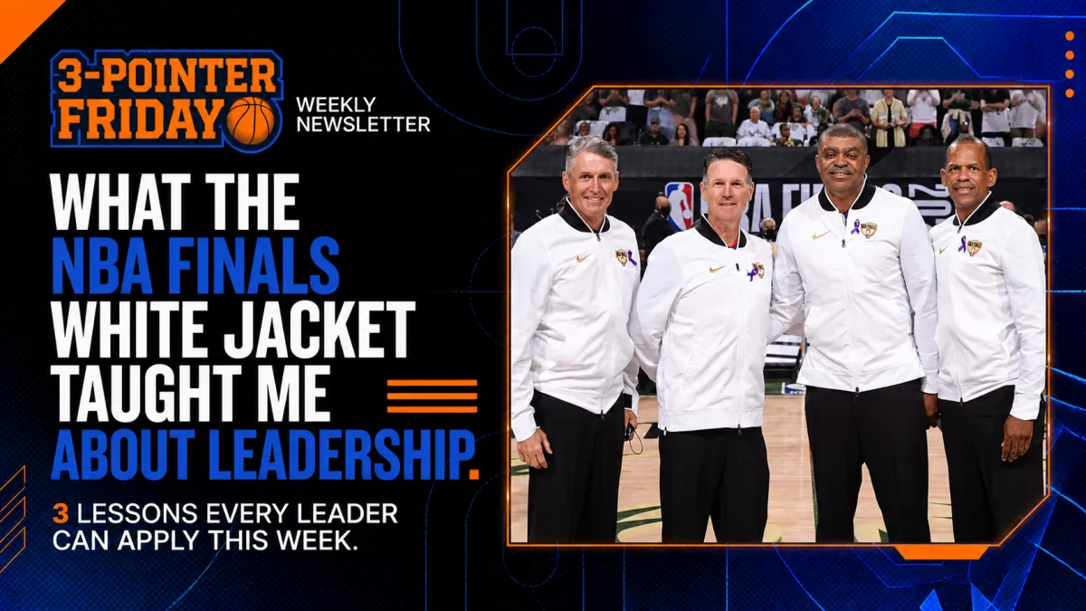 🏀The NBA's White Jacket Isn't the Reward. It's the Responsibility.