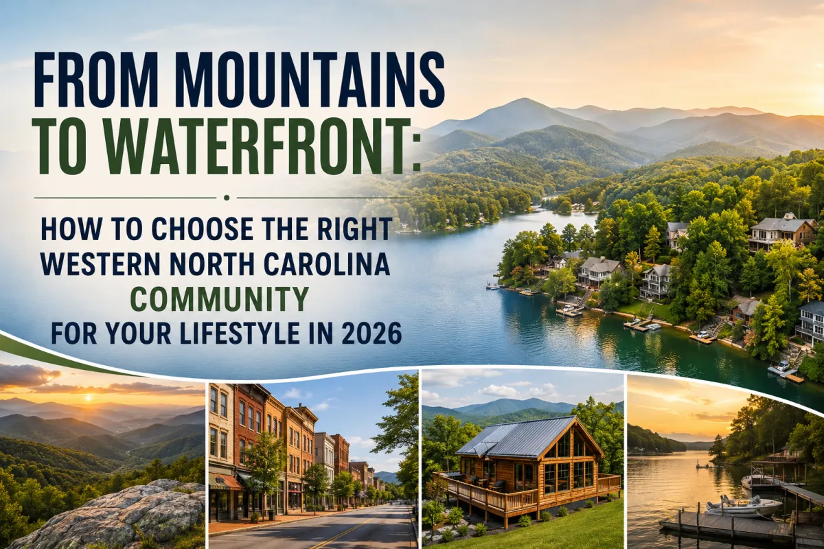 From Mountains to Waterfront: How to Choose the Right Western North Carolina Community for Your Lifestyle in 2026