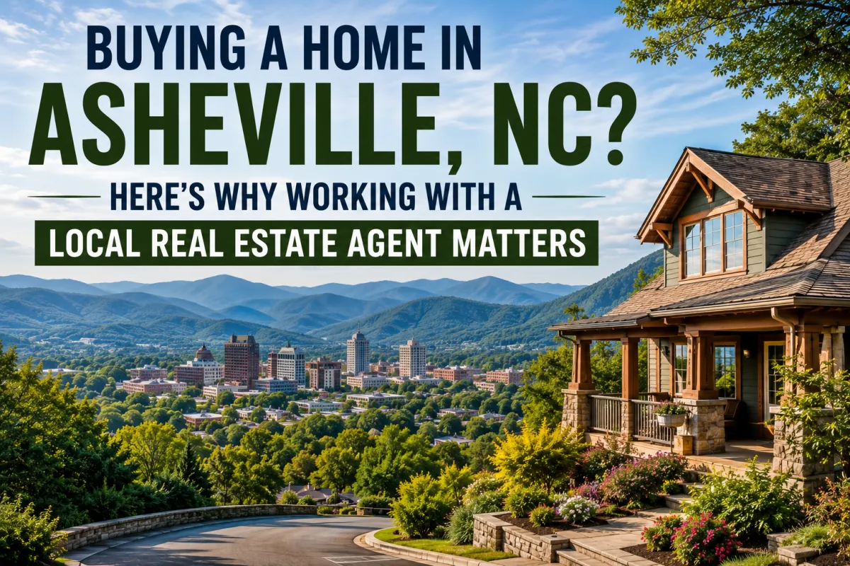 Beautiful mountain home overlooking the Blue Ridge Mountains in Asheville North Carolina
