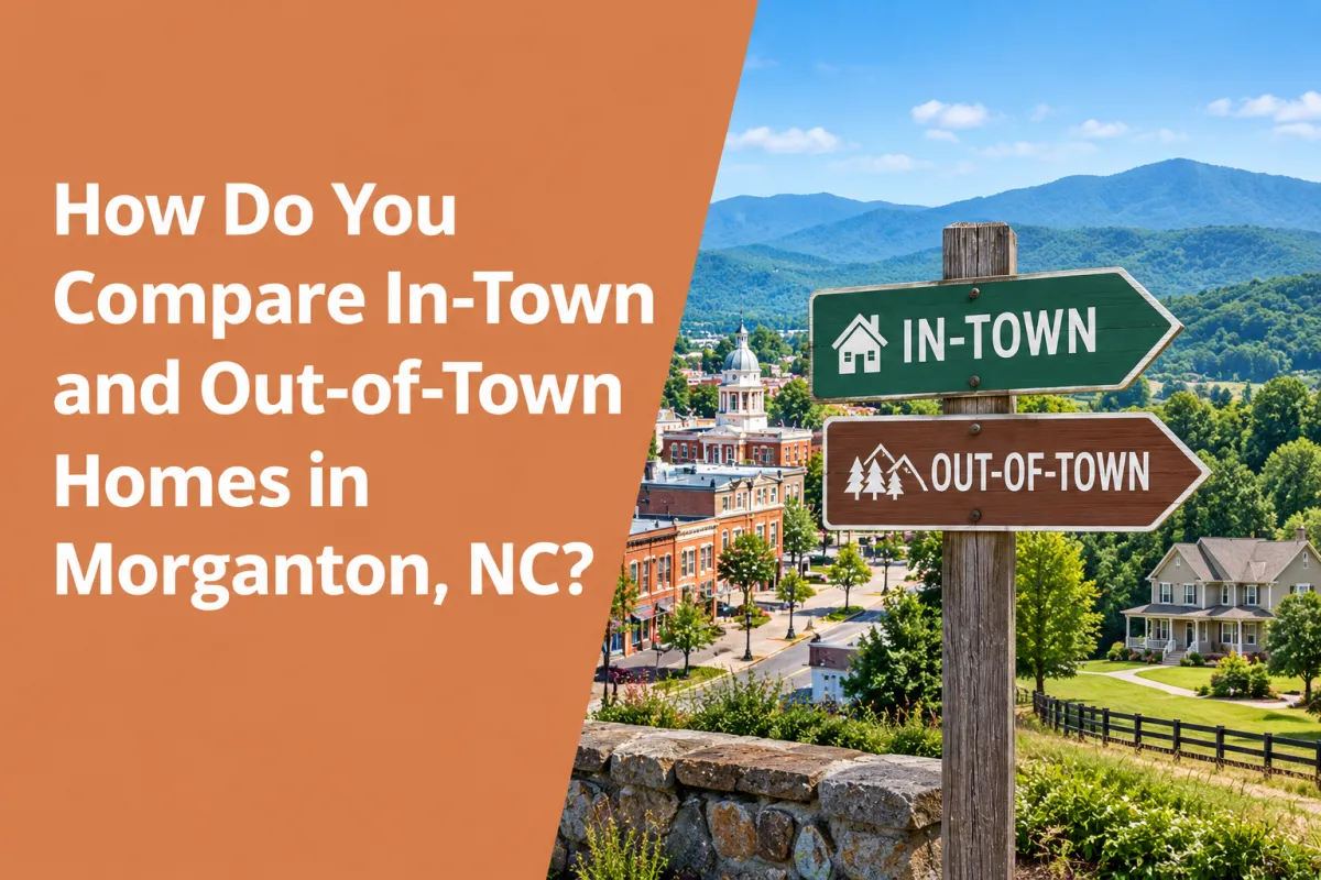 Morganton NC in-town and out-of-town homes for buyers