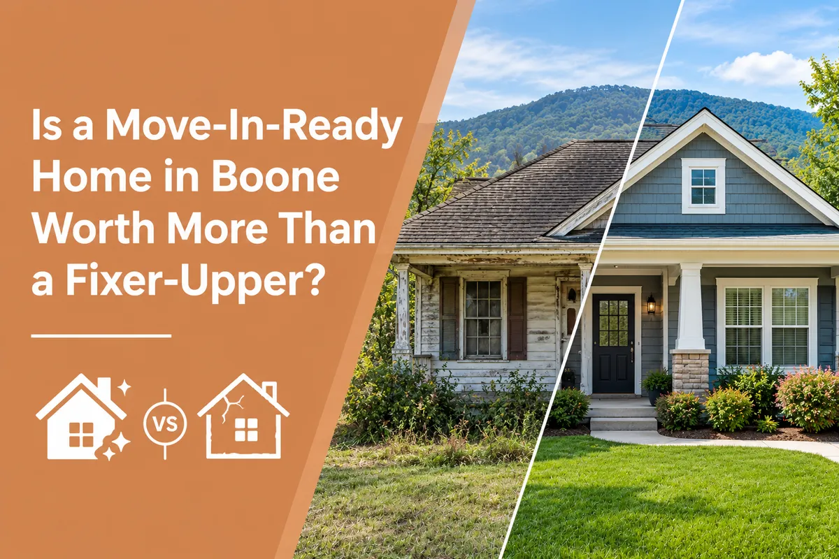 Move-in-ready home and fixer-upper property in Boone, North Carolina