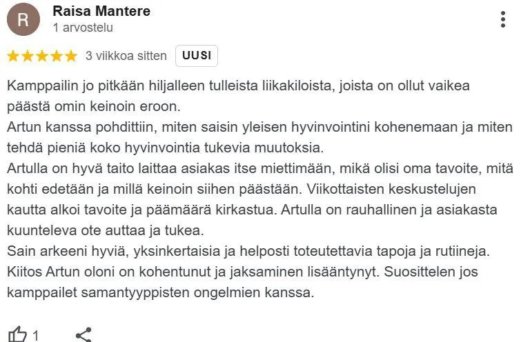 Personal Traner Arttu Pakkanen Espoo - Raia