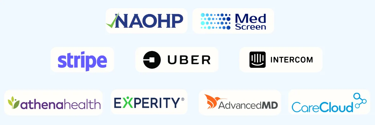 Illustration of Synchromedics integration capabilities with HR, EHS, AD and more