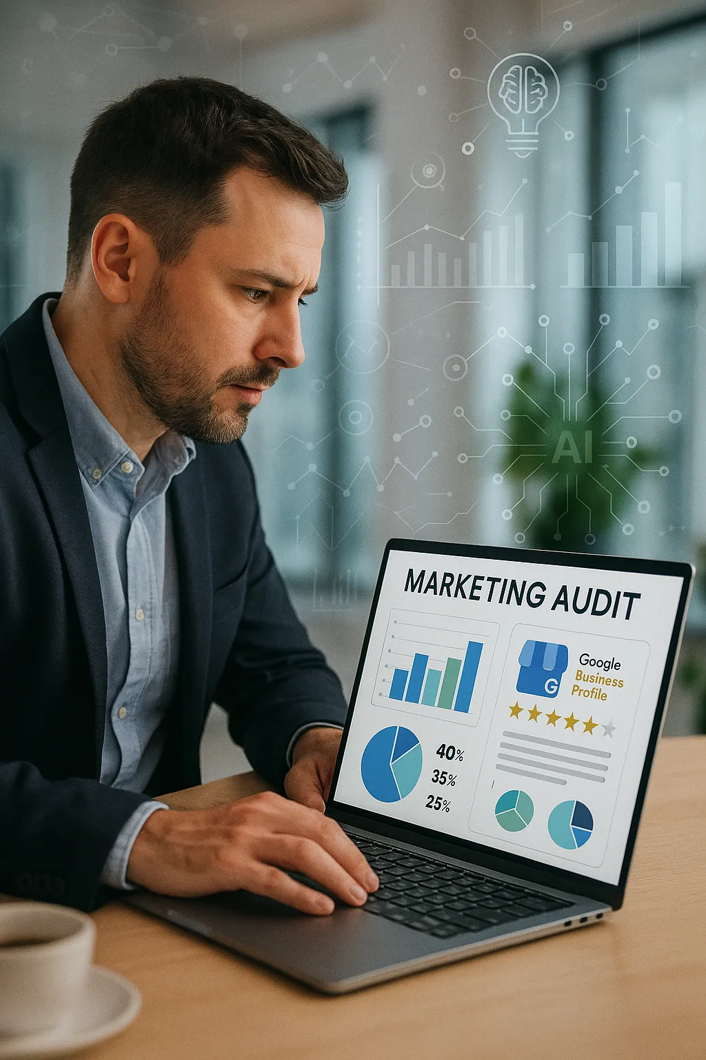 We’ll assess your current visibility, AI-readiness, Google Business Profile health, and reputation. You’ll get a custom action plan showing exactly where to improve.