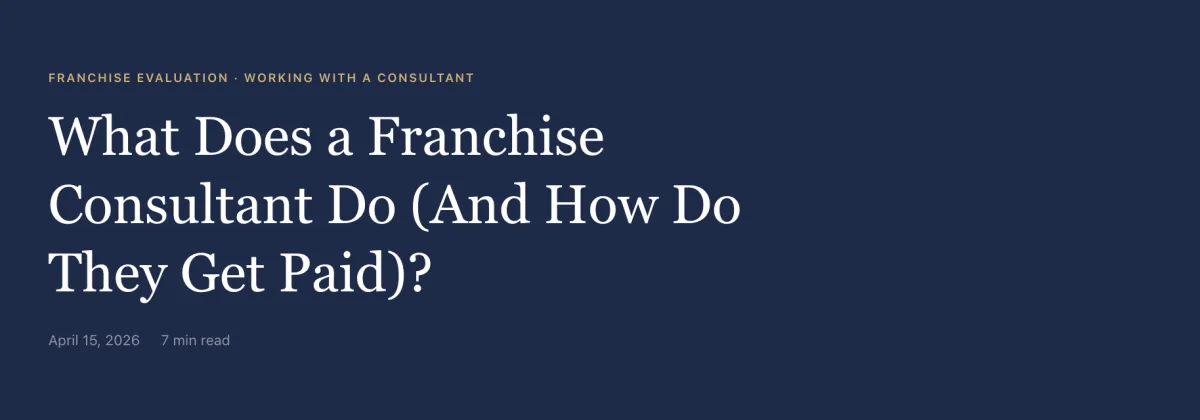 Mike Martuza franchise consultant