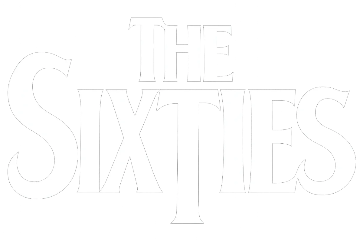 The Sixties Portland Band main logo in white