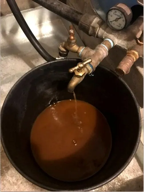 dirty well water