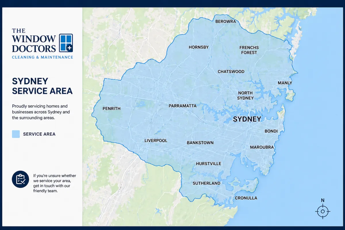 Sydney Service Area Map