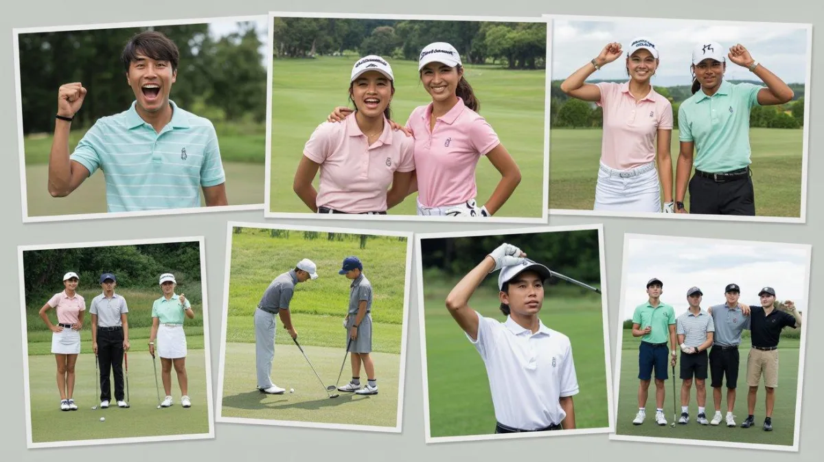 Junior golfers preparing for collegiate golf recruitment and university placement