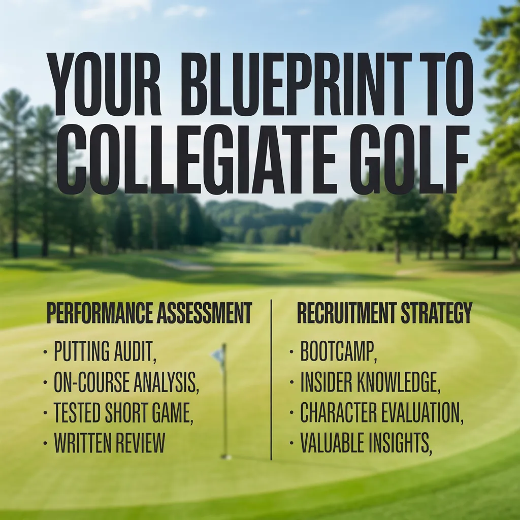 Junior golfers preparing for collegiate golf recruitment and university placement