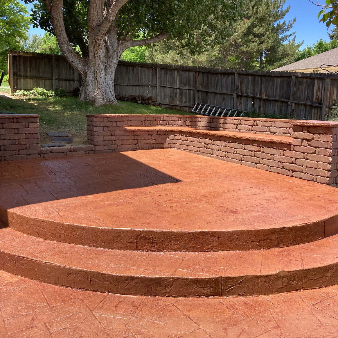 Casper Raton Concrete builds and installs patio.