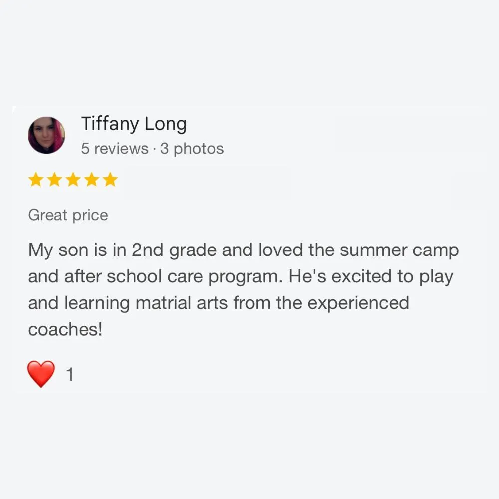 5 Star Review For GTX Jarrell's Best After School and Summer Camp Programs!