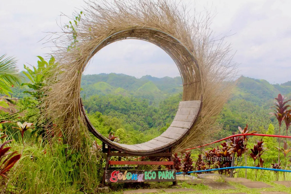 Scenic rolling green hills with gentle walking trails for families