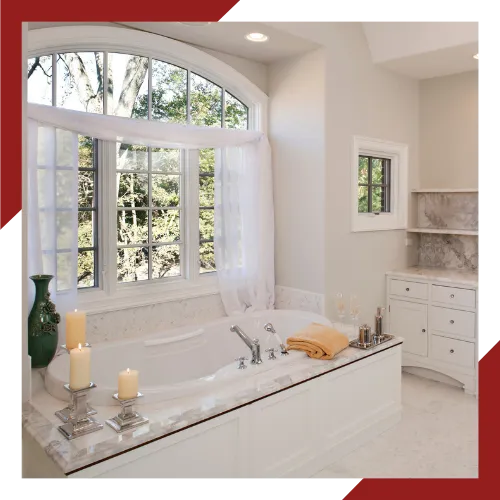 Bathroom renovation in Bethesda MD with clean design and updated fixtures 