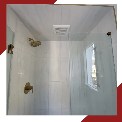 Bathroom renovation in Bethesda MD with clean design and updated fixtures 
