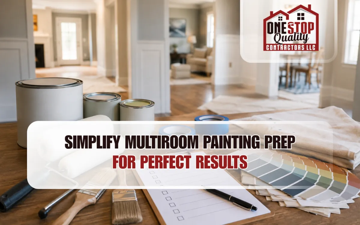 Paint project checklist for organized multi-room painting prep