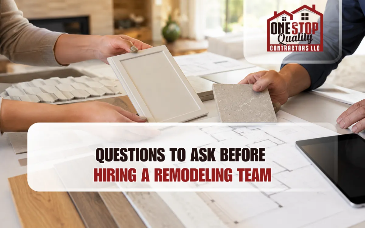Home remodeling company planning a residential renovation project