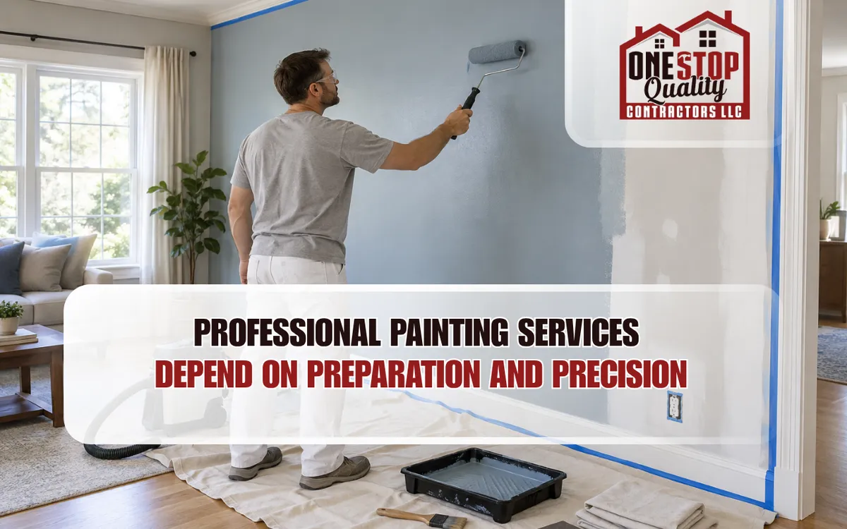 Professional Painting Services Depend On Preparation And Precision