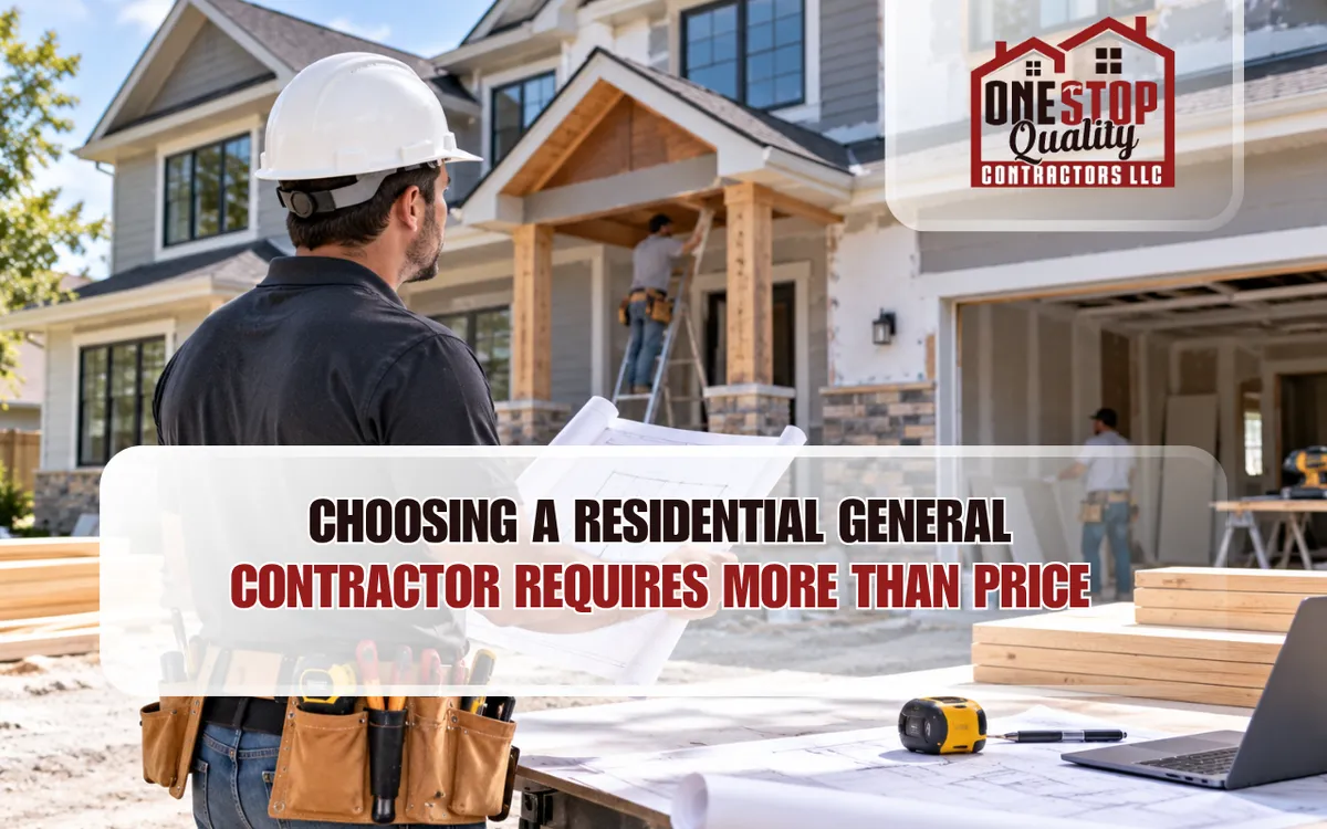 Choosing A Residential General Contractor Requires More Than Price