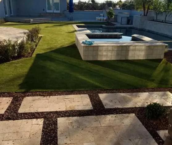 artificial turf backyard install