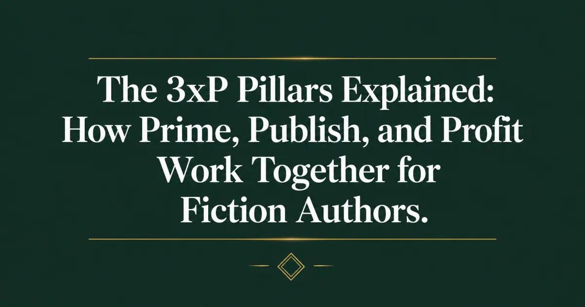 The 3xP Pillars Explained: How Prime, Publish, and Profit Work Together for Fiction Authors