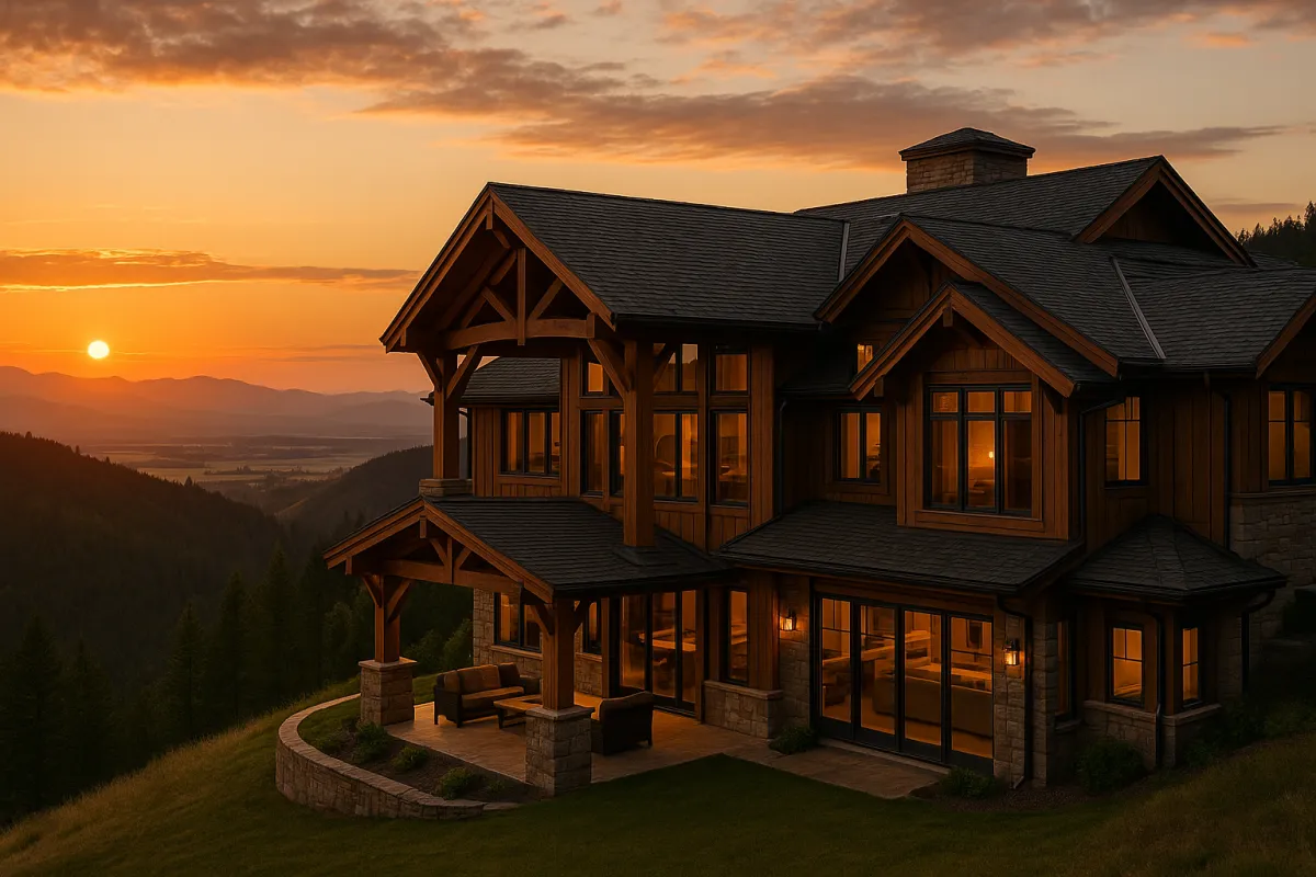 Timber Built Home - Hillside