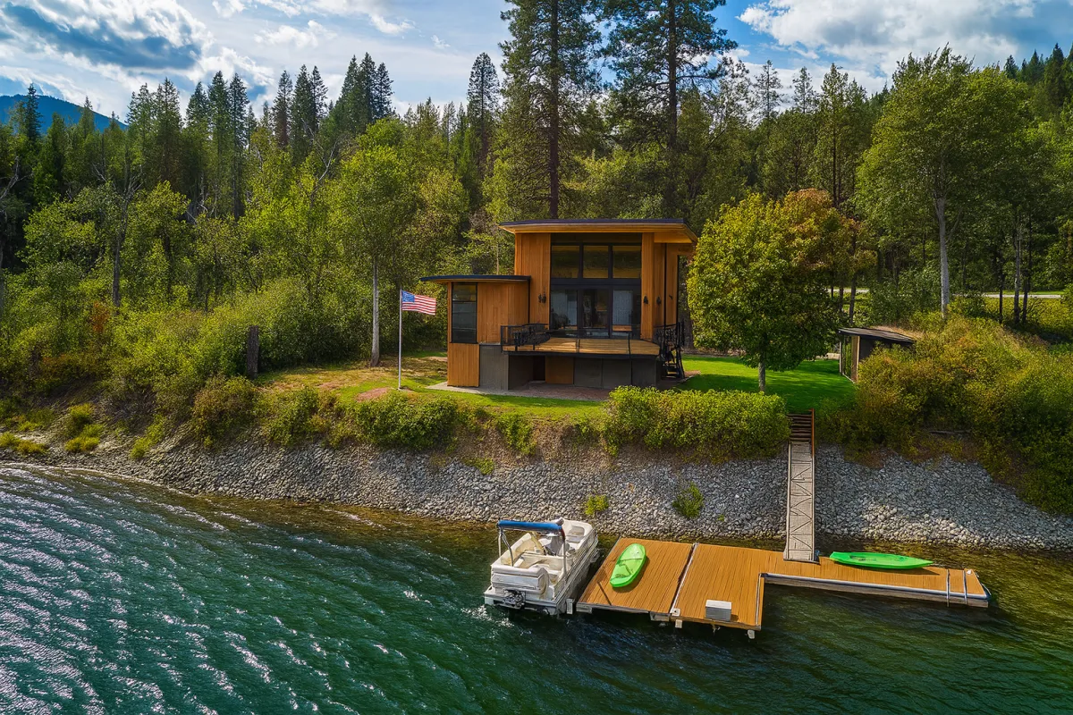 Cedar Cube Aerial – Lakeside View