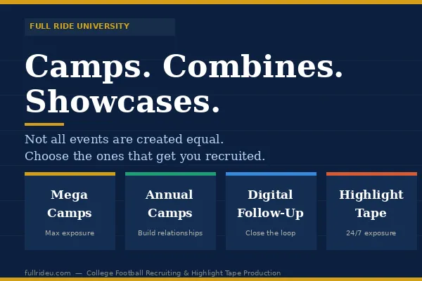 Football Camps, Combines, Showcases & Tournaments: The Smart Parent's Guide to In-Person Exposure