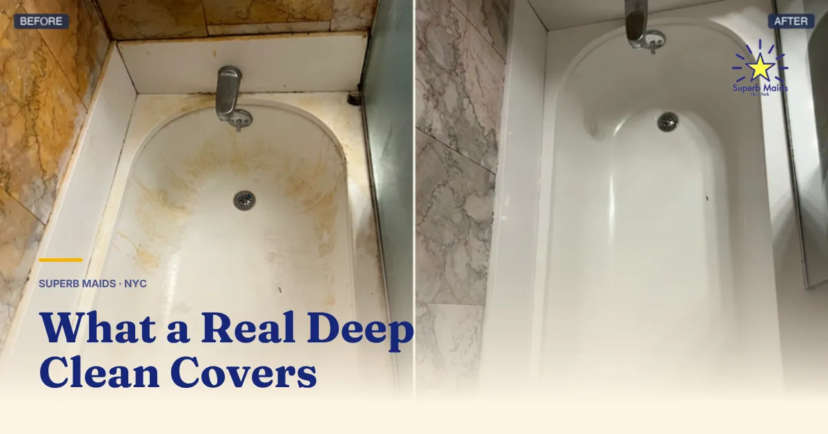 Apartment Deep Cleaning NYC: What a Real Deep Clean Covers