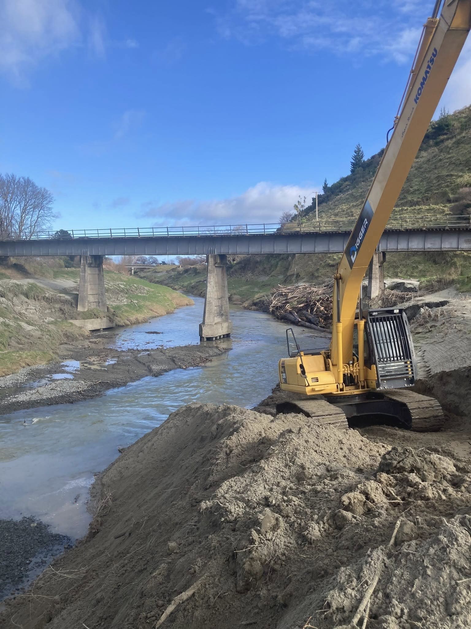 Infrastructure and bridge earthworks project completed in Whanganui