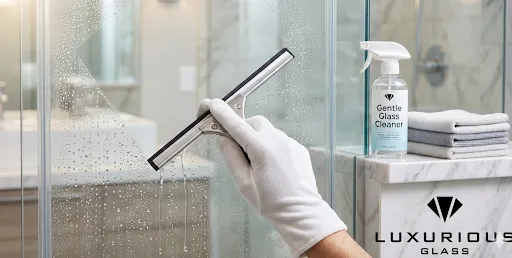 Cleaning shower glass