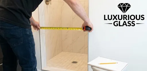 Custom shower door sizing