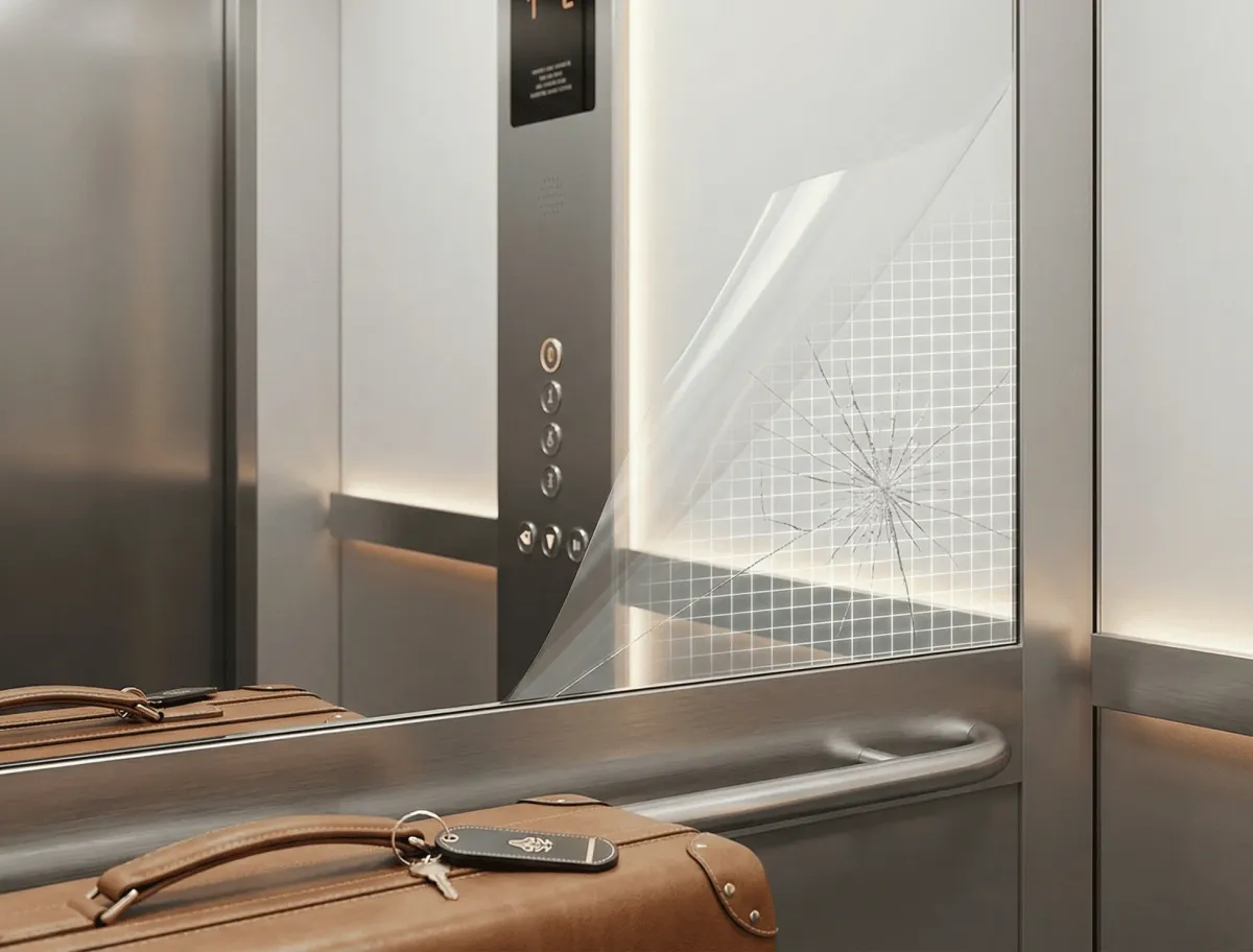 Shatter-resistant elevator mirrors designed for safety in high-traffic commercial buildings