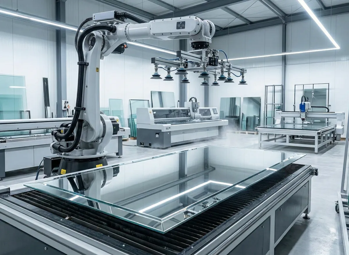 High-precision fabrication of premium elevator mirrors in our United States facility