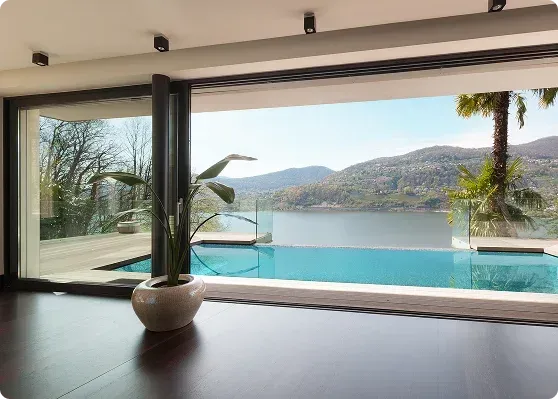 Advanced base shoe mounting for a sleek glass railing company near me