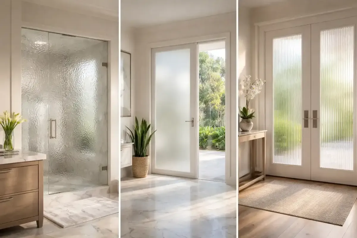 Textured glass samples