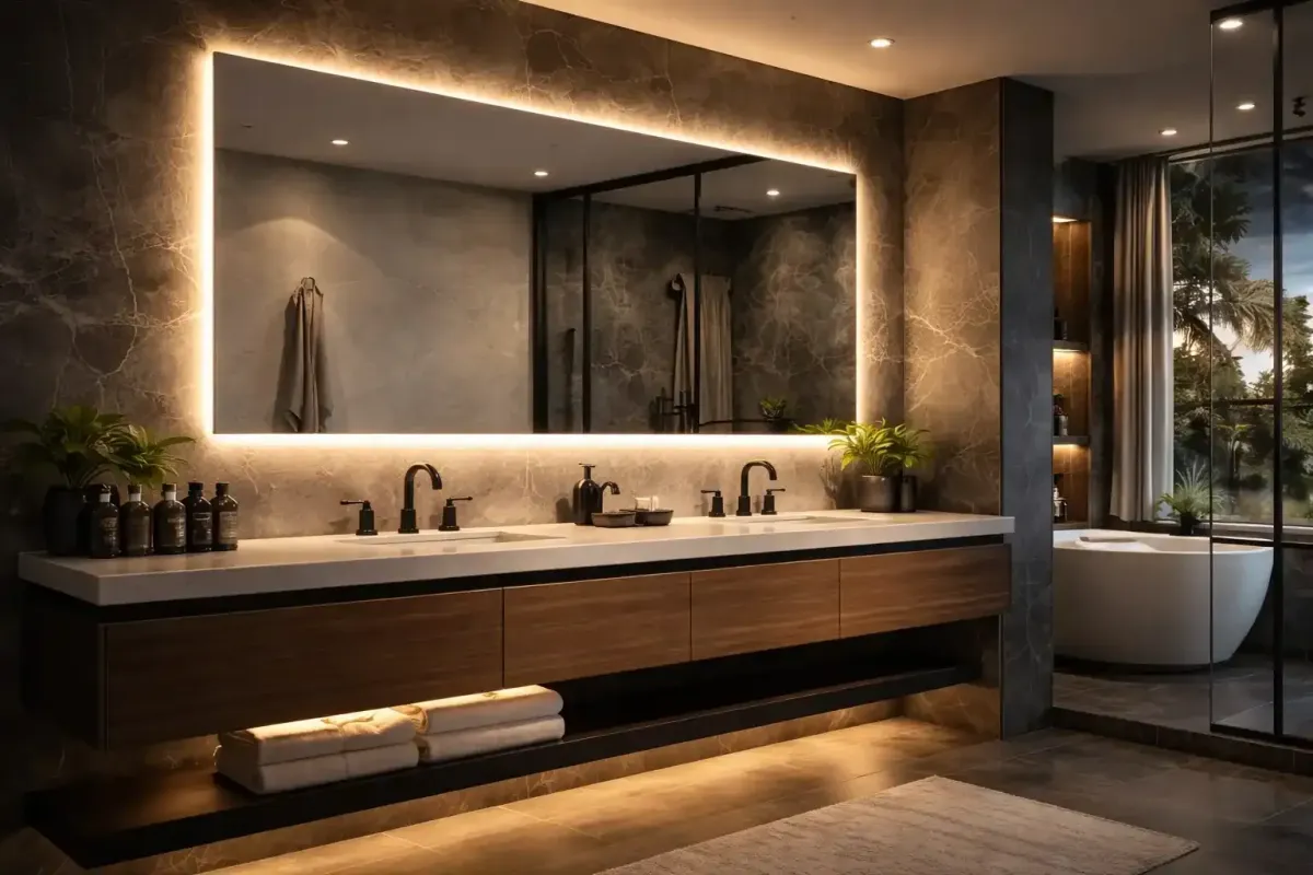 Custom vanity mirrors