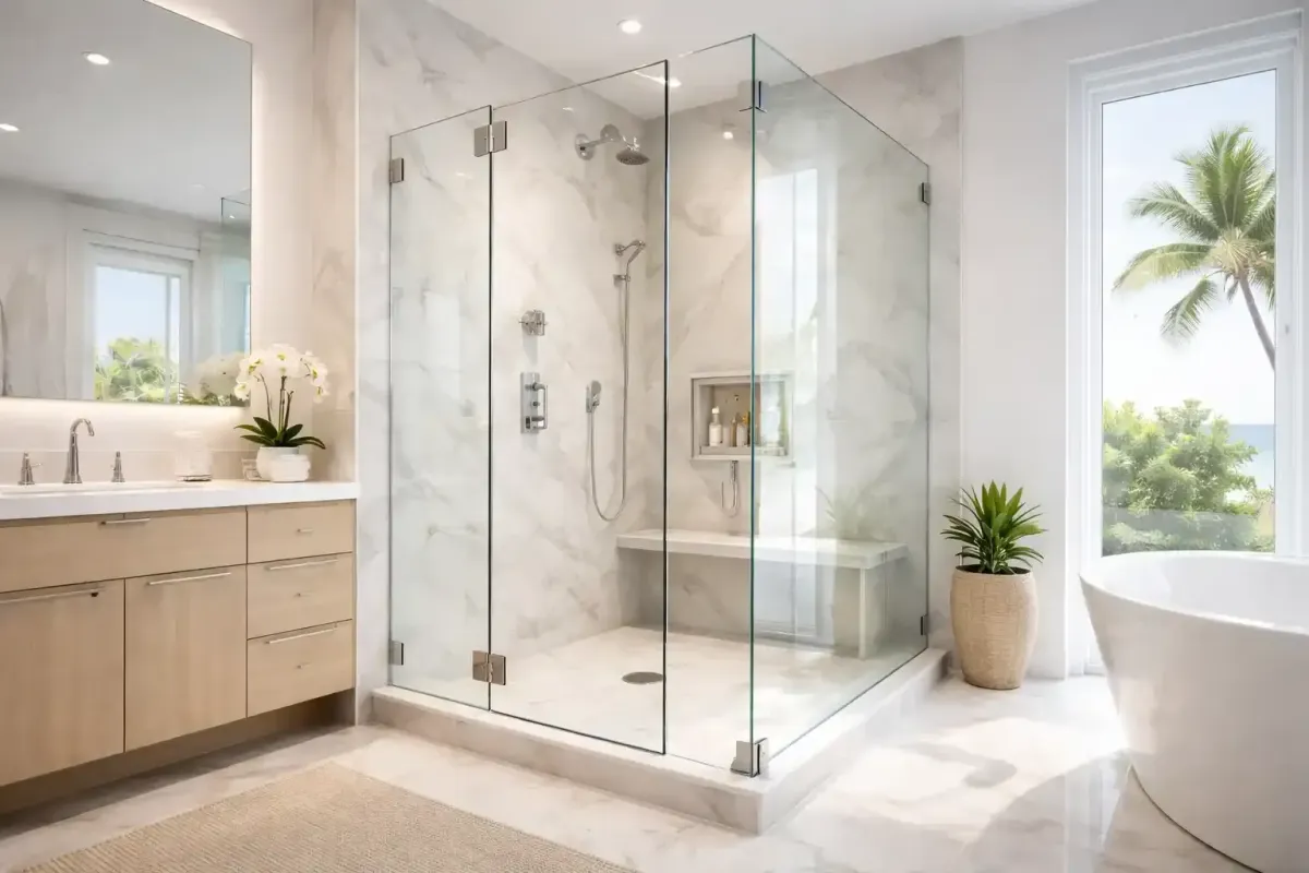 Pivot shower doors vs hinge