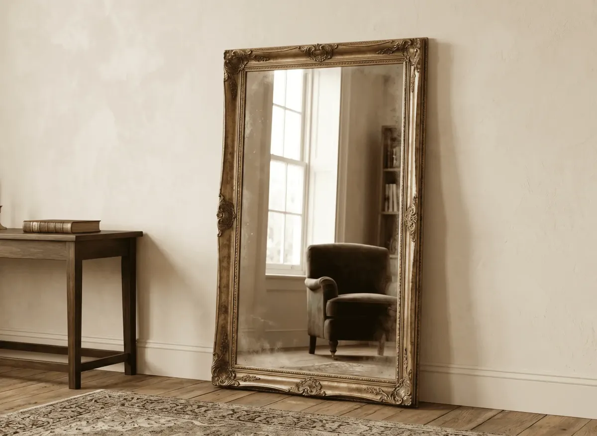 Decorative antique floor mirrors for classic interior design in Naples, Florida