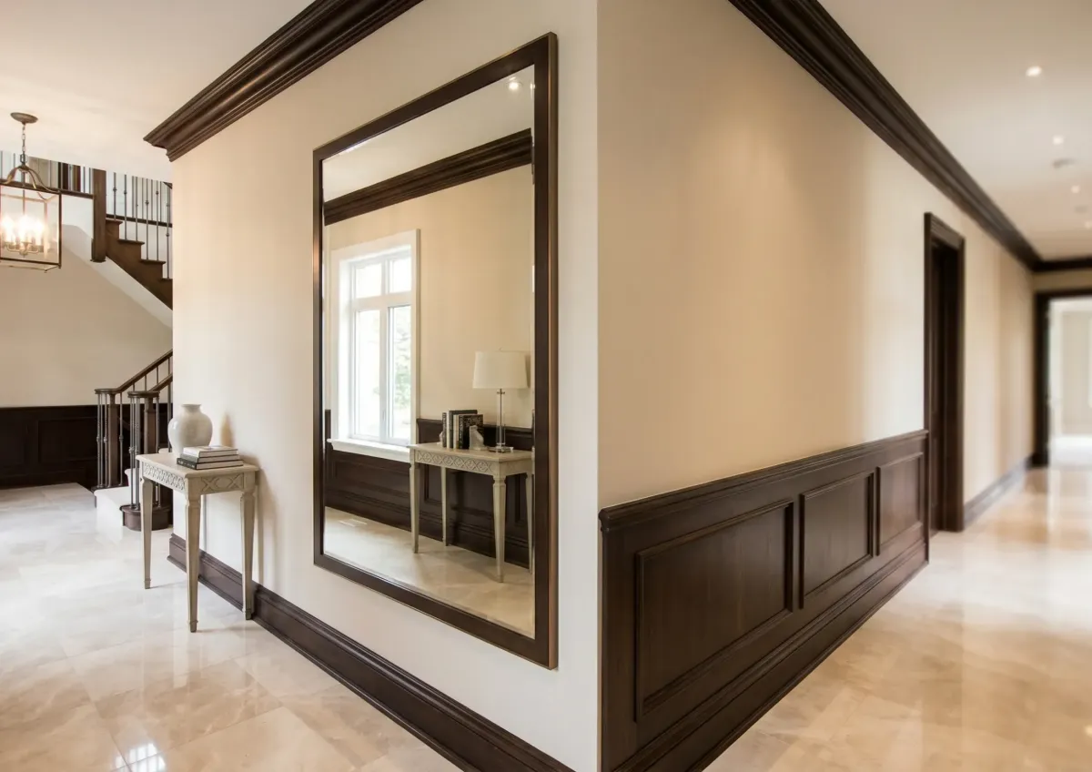 Custom interior glass handrailing for luxury residential staircases in Naples