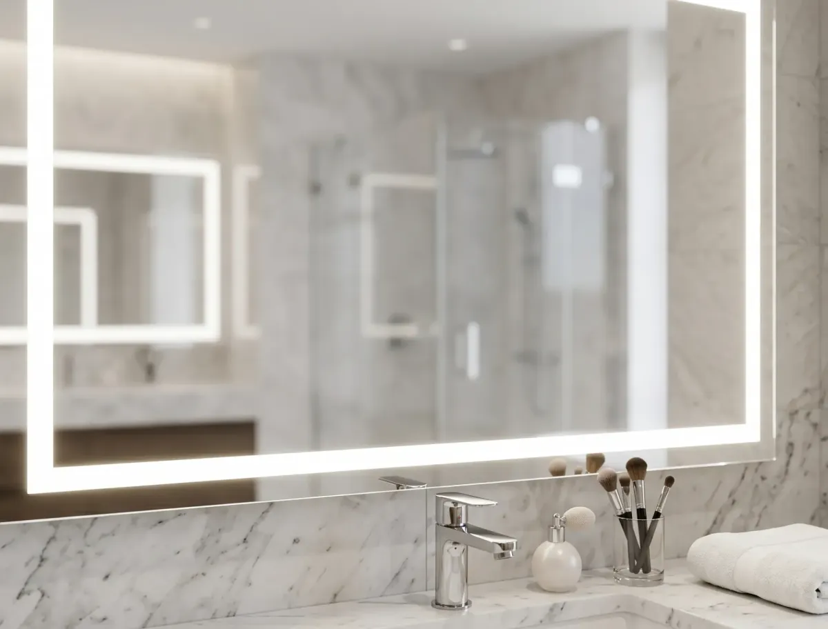 Custom interior glass handrailing for luxury residential staircases in Naples