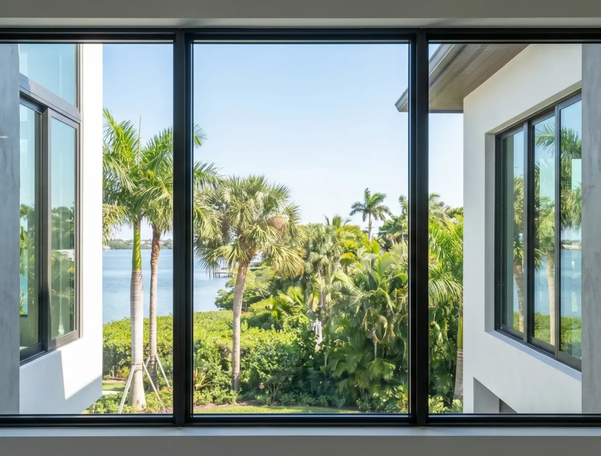 Large residential hallway mirror designed to brighten home interiors in Florida
