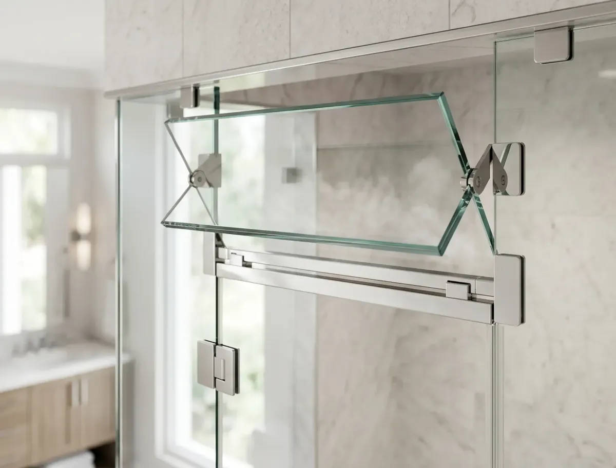 Frameless exterior glass railing for unobstructed ocean views in Naples.