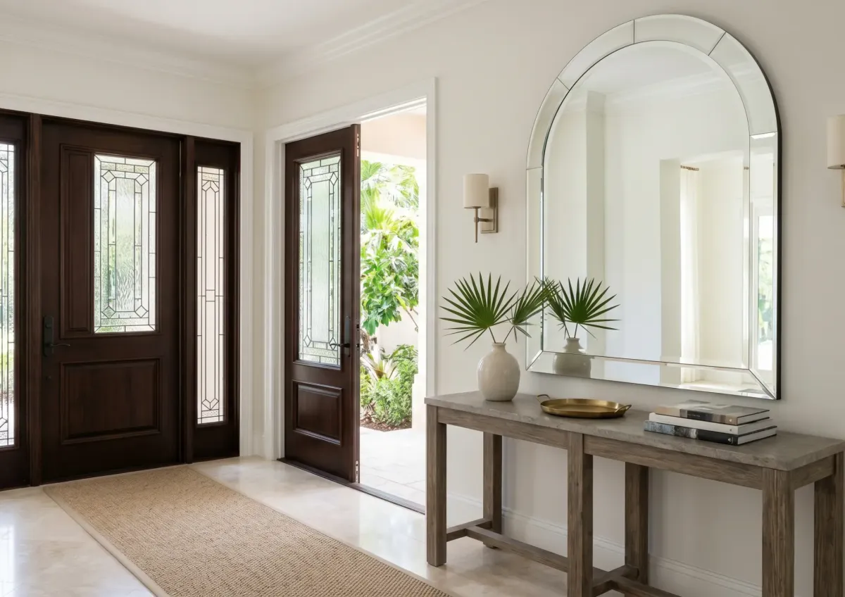 Hurricane-rated balcony railings with glass for Southwest Florida coastal homes