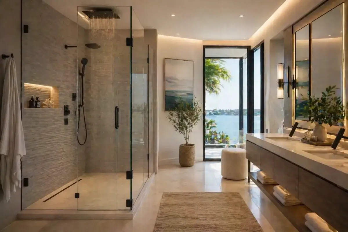 Custom vs standard shower door