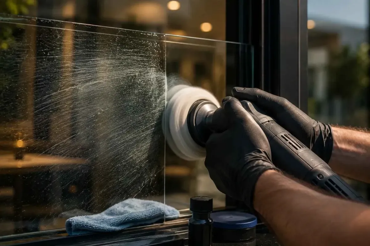 Glass scratch removal